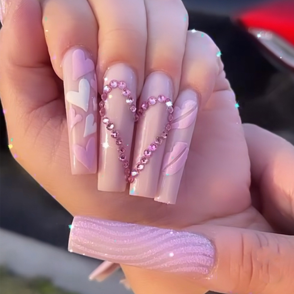 Mittellange künstliche Nägel,  – Nail Art Wedding Bewertung und Preis