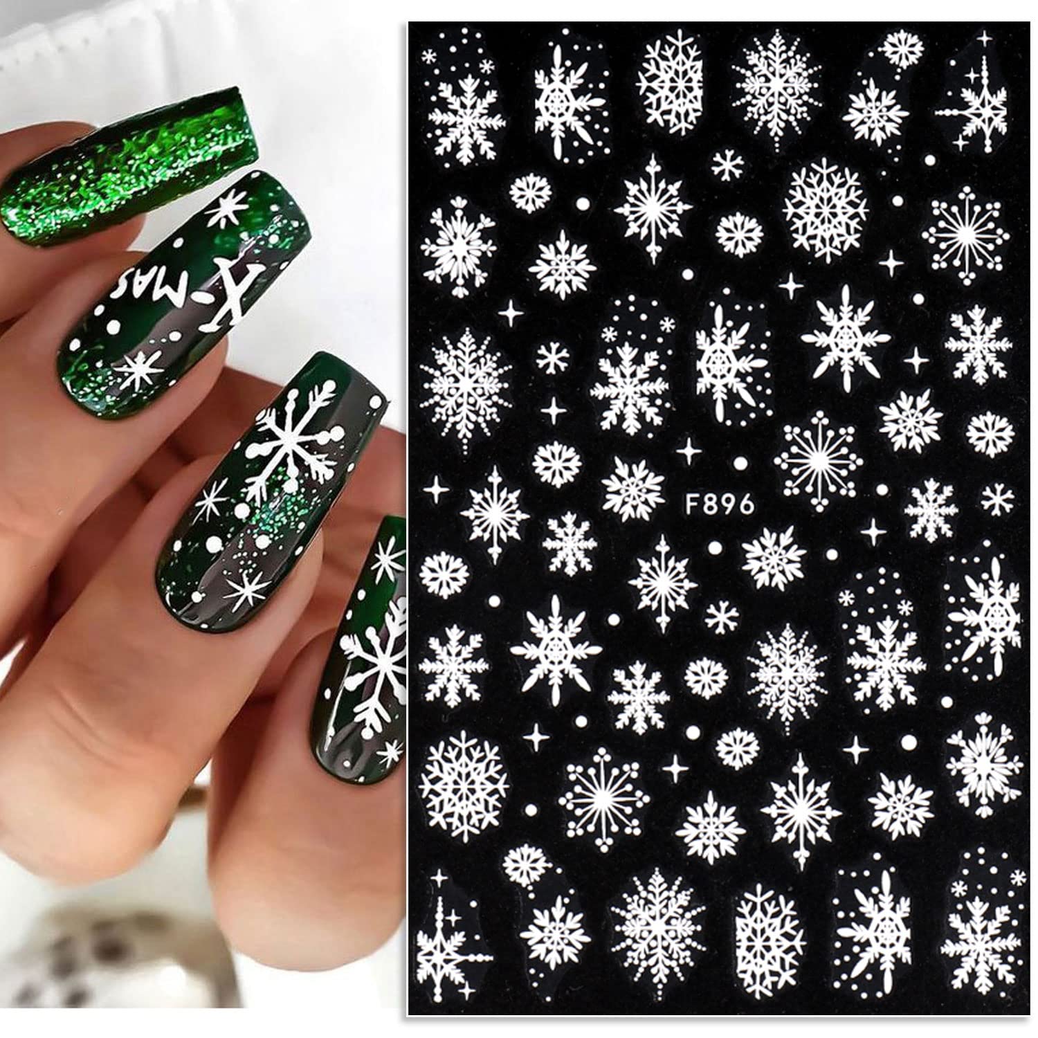 3d Schneeflocke Nail Art Aufkl – Nail Art Xmas Design Bewertung und Preis