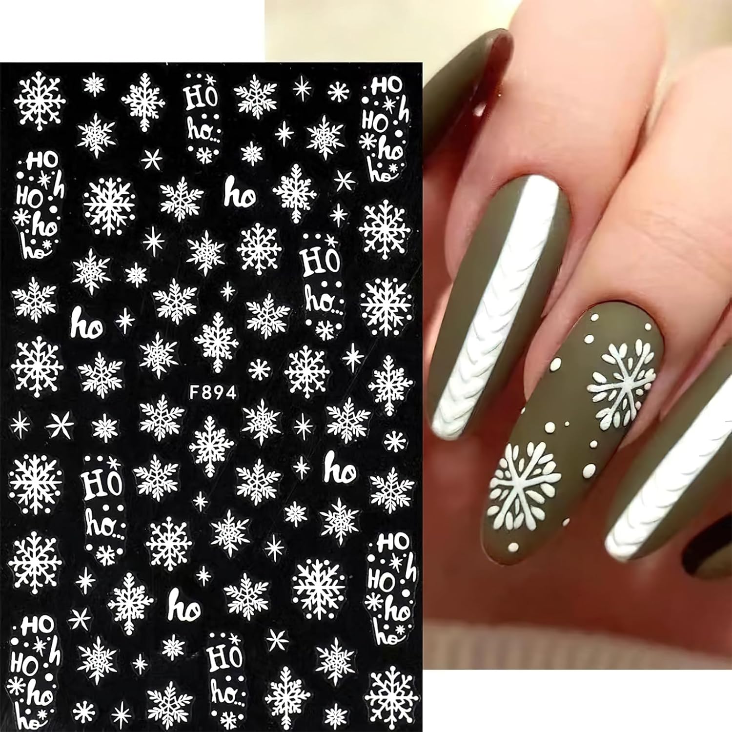 3d Schneeflocke Nail Art Aufkl – Nail Art Xmas Design Bewertung und Preis
