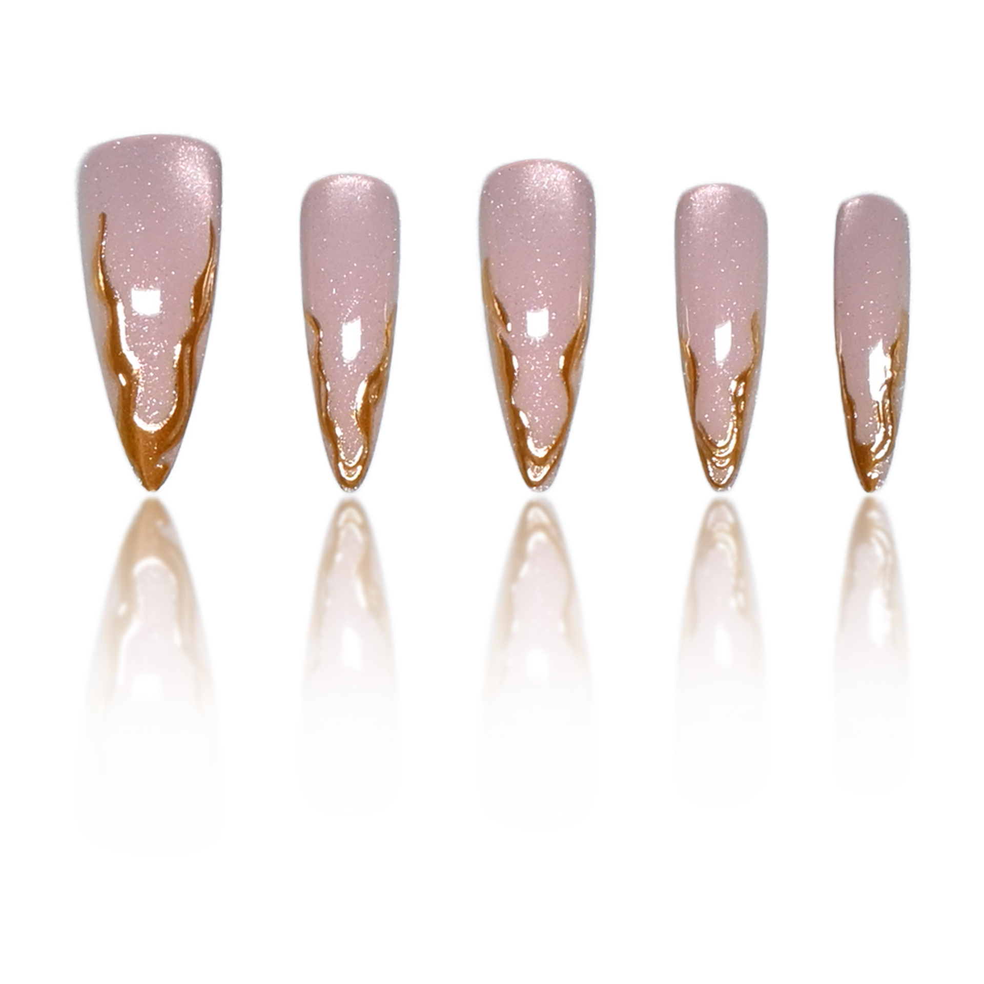 Katzenaugen-Mandel-Press-on-Nä – Nail Art Cat Eye Simple Bewertung und Preis