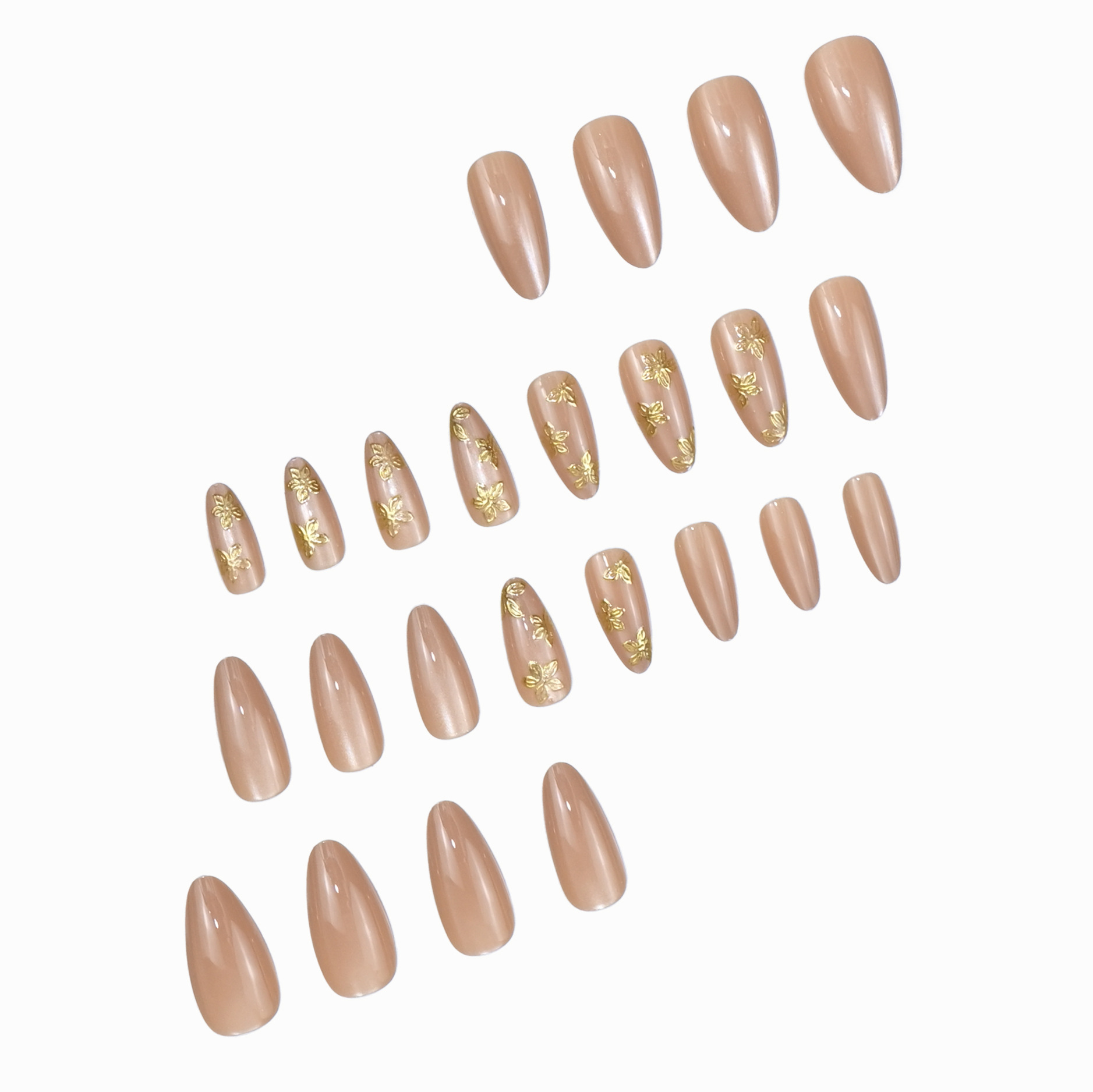 Katzenaugen-Mandel-Press-on-Nä – Nail Art Cat Eye Simple Bewertung und Preis